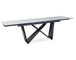 STÓŁ CAVALLI II CERAMIC BIAŁY / CZARNY MAT 160(240)X90