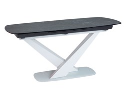 STÓŁ CASSINO II CERAMIC GRAFIT / BIAŁY MAT 160(220)X90