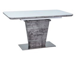 STÓŁ ILARIO BIAŁY LAKIER/EFEKT BETONU 140(180)X80