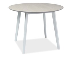 STÓŁ MOSSO II DĄB BIELONY/BIAŁY 100x100
