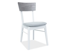KRZESŁO MR-SC BIAŁY/SZARY TAP.46