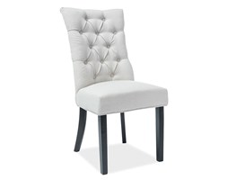 KRZESŁO ALEKSANDER CZARNY STELAŻ/KREM TAP.121