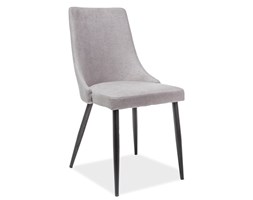 KRZESŁO NOBEL CZARNY STELAŻ SZARY TAP.70