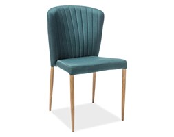 KRZESŁO POLLY DĄB STELAŻ/ZIELONY TAP. 122