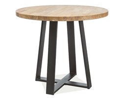 STÓŁ VASCO LITY DĄB /CZARNY fi 90
