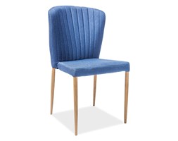 KRZESŁO POLLY DĄB STELAŻ/GRANATOWY TAP. 49