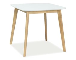 STÓŁ MOSSO III BIAŁY/DĄB 80x80