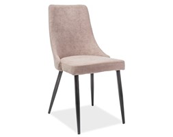 KRZESŁO NOBEL CZARNY STELAŻ BEŻ TAP.126