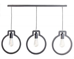 Lampa wisząca TESTER-BIS LIGHT BULB 3L czarna