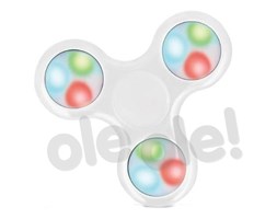 Setty GSM029017 LED Hand Fidget Spinner (biały)- szybka wysyłka!