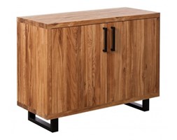 Signu Design Komoda dębowa Jupiter Nero / Loft