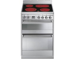 SMEG Kuchnia z płytą ceramiczną SMEG SUK62CMX8