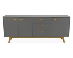 Komoda Bess 200x82 cm szara