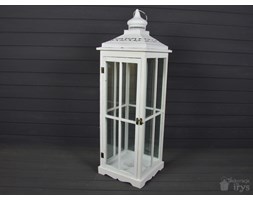DREWNIANA LATARNIA LAMPION LAMPA SHABBY RETRO100CM