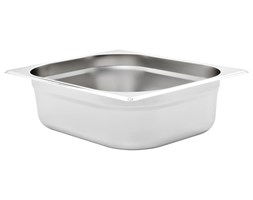 vidaXL Taca gastronomiczna, GN 1/2 100 mm, stal nierdzewna