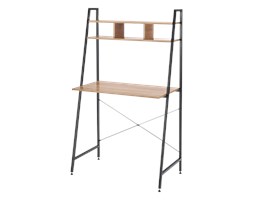 Biurko Dumbo dąb sonoma - czarny z nadstawką