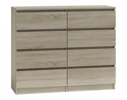 NOWOCZESNA DUŻA KOMODA NA 8 SZUFLAD M8 120 DĄB SONOMA
