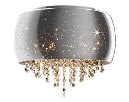 Plafon Tiffany średnica 40 cm srebrny