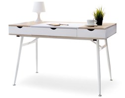 Biurko skandynawskie Designerskie BODEN biały/sonoma
