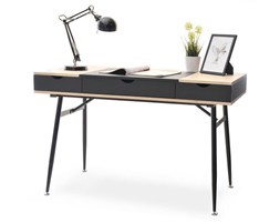 Biurko w stylu skandynawskim BODEN czarny/sonoma