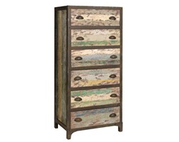 Komoda loftowa wysoka z przecierką