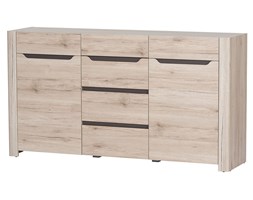 Komoda 2D4S Desjo 10 : Czas dostawy - 1-4 tygodnie, Kolor frontu - dąb san remo, Kolor korpusu - dąb san remo, Kolor wstawek - brąz uni