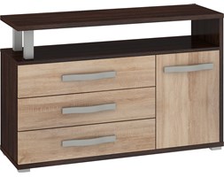 Komoda duża Angel 1D3S (ANG-04) : Czas dostawy - 1-4 tygodnie, Kolor frontu - dąb sonoma, Kolor korpusu - dąb sonoma ciemna