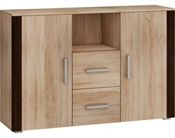 Komoda duża z serii Notti (NOT-02) : Czas dostawy - 1-4 tygodnie, Kolor frontu - sonoma jasna, sonoma ciemna, Kolor korpusu - dąb sonoma