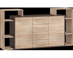 Komoda Rio 2D4S (RIO-06) : Czas dostawy - 1-3 tygodnie, Kolor frontu - dąb sonoma, Kolor korpusu - dąb sonoma ciemna