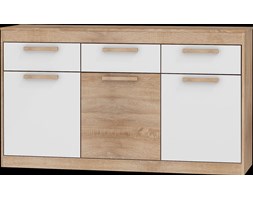 Komoda Maximus 3D3S (MXS-10) : Czas dostawy - 1-3 tygodnie, Kolor frontu - biały połysk, Kolor korpusu - dąb sonoma