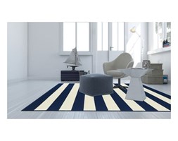 Niebieski wytrzymały dywan odpowiedni na zewnątrz Stripes, 133x190 cm