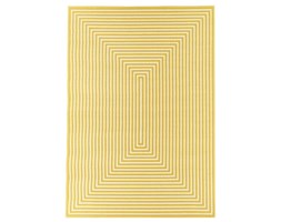 Żółty wytrzymały dywan odpowiedni na zewnątrz Braid, 133x190 cm