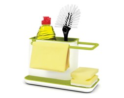 Biało-zielony stojak na środki czystości Joseph Joseph Caddy Sink Tidy