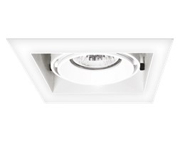 MERANO 1 oprawa stropowa wpuszczana 1 x 50W GU10 podtynkowa metalowa biała do zabudowy downlight nowoczesna Light Prestige LP-2790/1RS WH frame