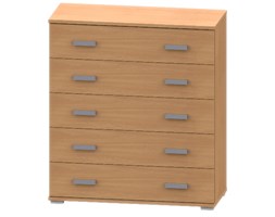 KOMODA - GD15 - 90x40x101cm - 90 kolorów