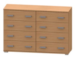 KOMODA - GD32 - 120x40x82cm - 90 kolorów