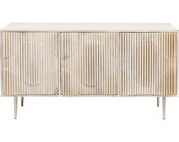 Komoda Echo 145x75 cm beżowa trzydrzwiowa