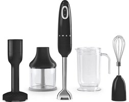 Blender ręczny z akcesoriami 50's Style czarny