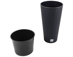 Doniczka PROSPERPLAST Rato Tubus DRTUS300 S433 Antracyt