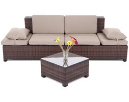 Zestaw mebli HOME&GARDEN Milano 2w1 Brown/Taupe
