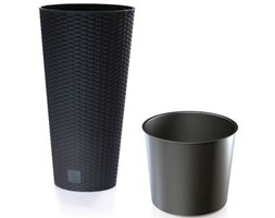 Doniczka PROSPERPLAST Rato Tubus DRTUS200-S433 Antracyt