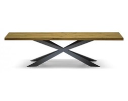 Stół VENO II na wymiar drewno lite stelaż czarny