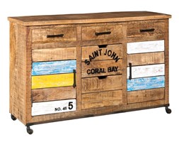 Komoda industrialna z drewna mango Saint John