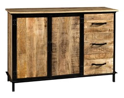Komoda industrialna z litego drewna mango Valencia