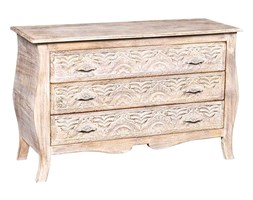 Komoda orientalna rzeźbiona Namastè 3 szuflady