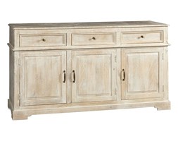 Komoda z drewna mango Cottage 3 szuflady 3 drzwi