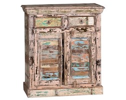 Komoda z drewna z recyclingu Bridge 2 szuflady 2 drzwi