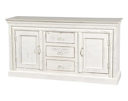 Komoda z litego drewna akacja rzeźbiona Dialma