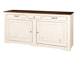Komoda z litego drewna bielonego Maison Blanche 190