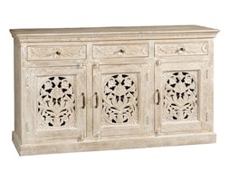 Komoda z litego drewna mango rzeźbiona Nant